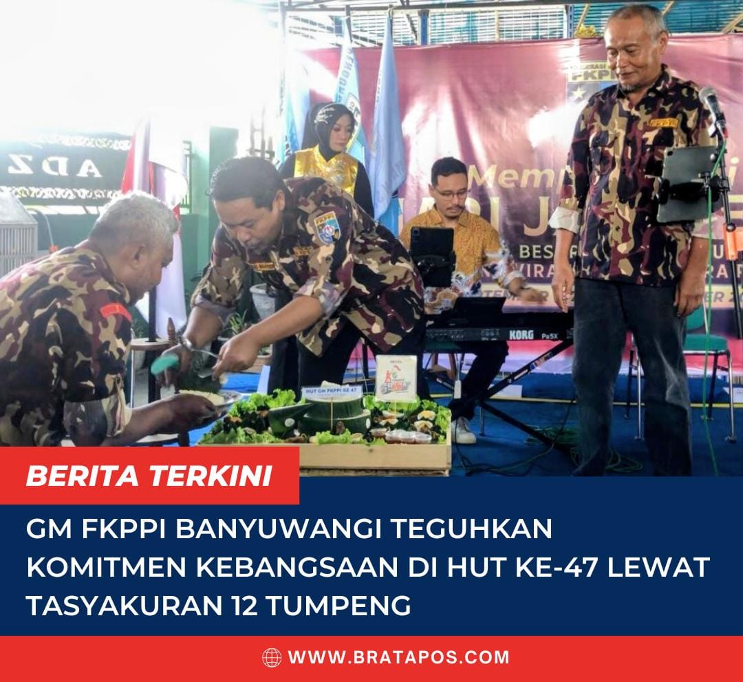 GM FKPPI Banyuwangi Teguhkan Komitmen Kebangsaan di HUT ke-47 Lewat Tasyakuran 12 Tumpeng