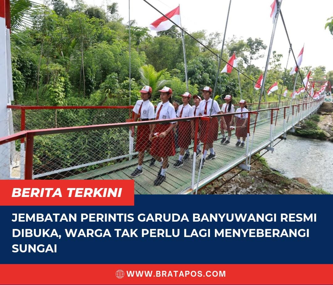 Jembatan Perintis Garuda Banyuwangi Resmi Dibuka, Warga Tak Perlu Lagi Menyeberangi Sungai
