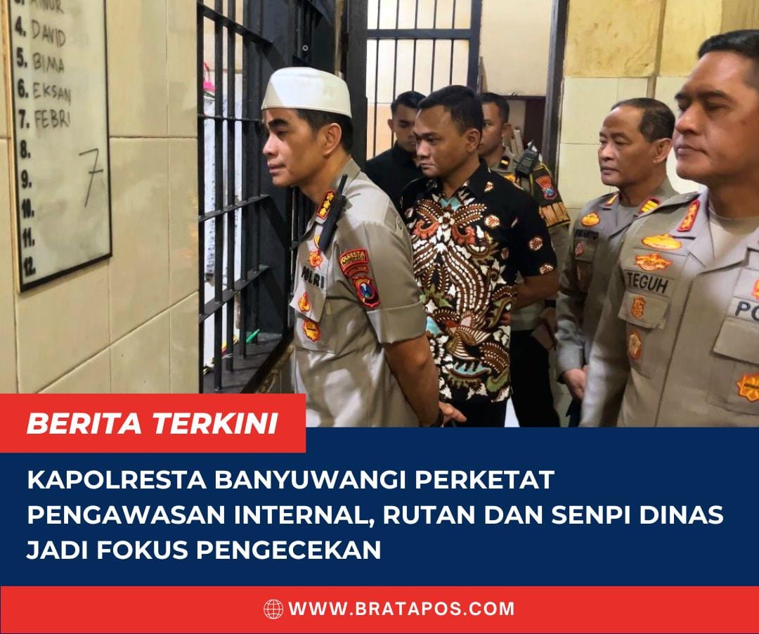 Kapolresta Banyuwangi Perketat Pengawasan Internal, Rutan dan Senpi Dinas Jadi Fokus Pengecekan