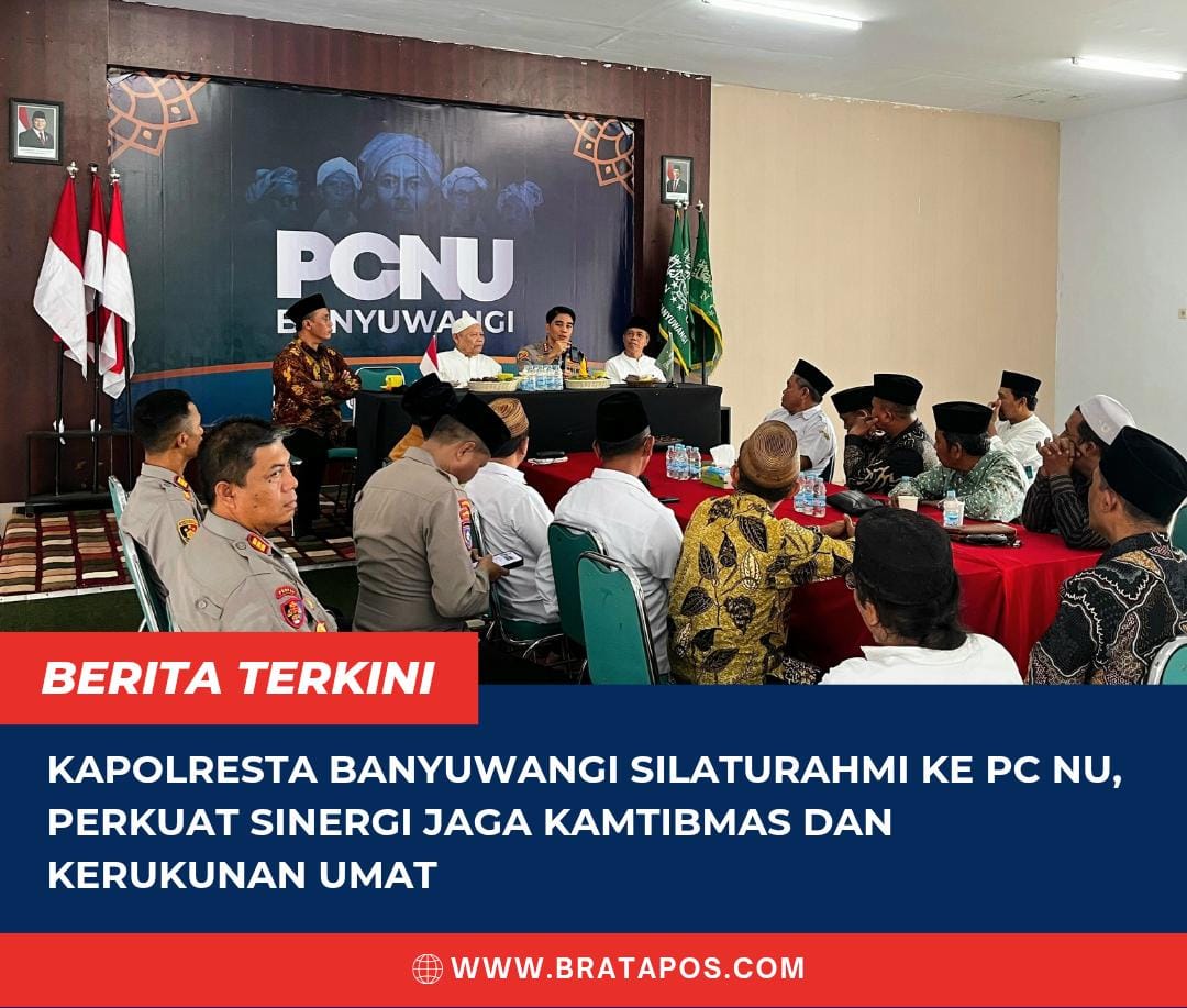 Kapolresta Banyuwangi Silaturahmi ke PC NU, Perkuat Sinergi Jaga Kamtibmas dan Kerukunan Umat