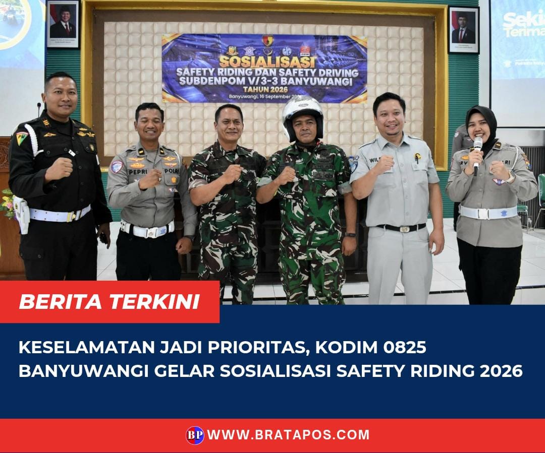 Keselamatan Jadi Prioritas, Kodim 0825 Banyuwangi Gelar Sosialisasi Safety Riding 2026
