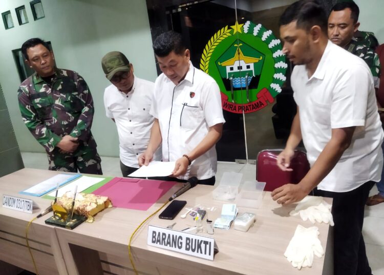 Kodim 0317/TBK Gagalkan Peredaran 105 Gram Sabu di Karimun, Satu Tersangka Diamankan
