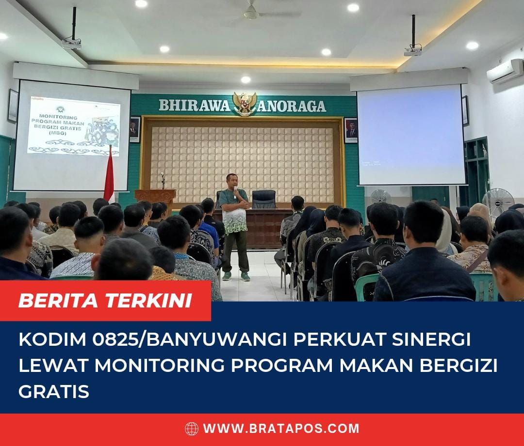 Kodim 0825/Banyuwangi Perkuat Sinergi Lewat Monitoring Program Makan Bergizi Gratis