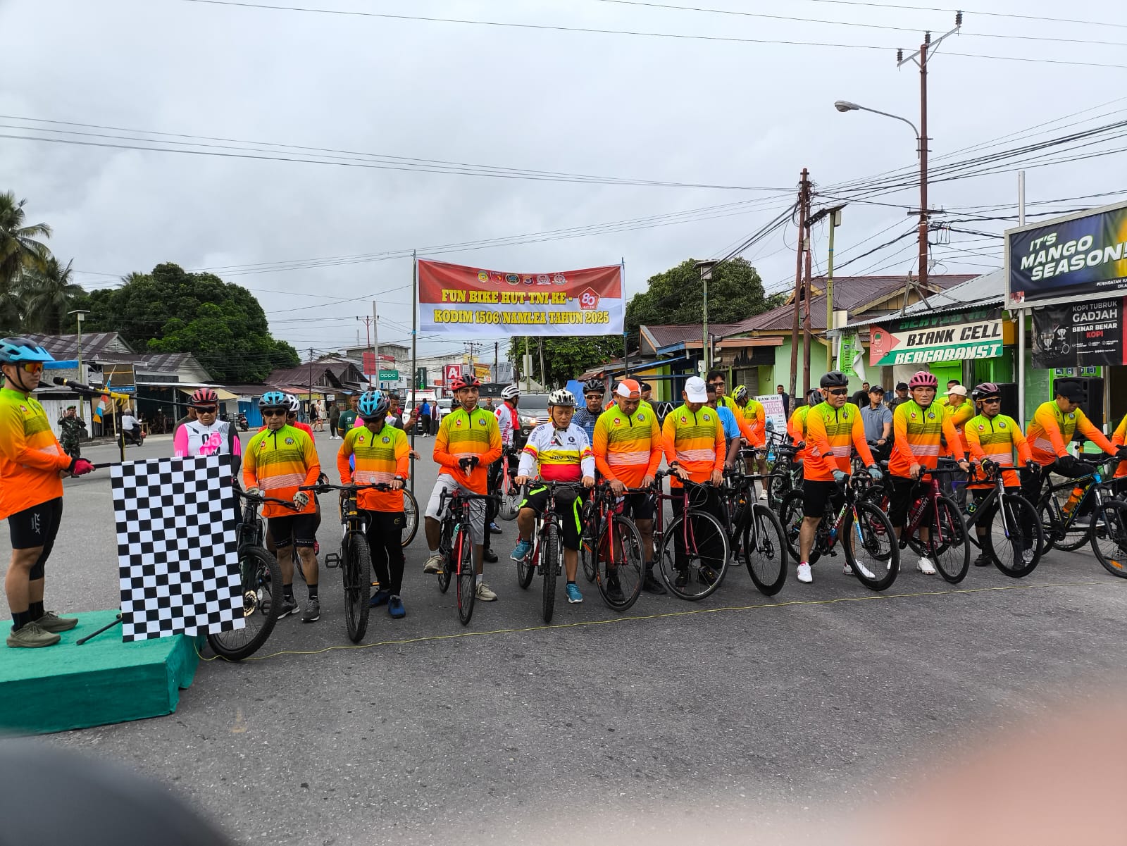 Kodim 1506/Namlea Gelar Gowes Bersama Dalam Rangka Menyambut HUT TNI Ke 80