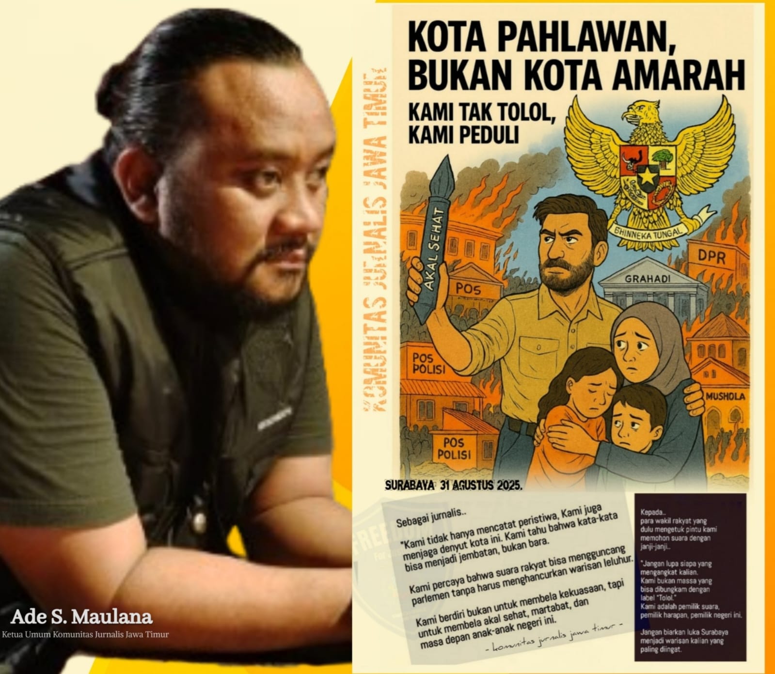 Kota Pahlawan, Bukan Kota Amarah