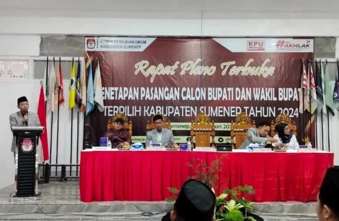 KPU Sumenep Tetapkan Achmad Fauzi Wongsojudo dan KH Imam Hasyim Sebagai Bupati Terpilih