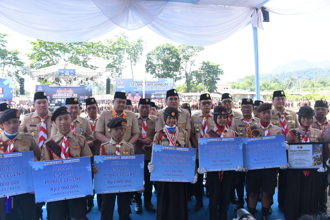 Kwarcab Deli Serdang Raih Predikat Kontingen Terbaik I pada Jamdasu XI Sumut 2026