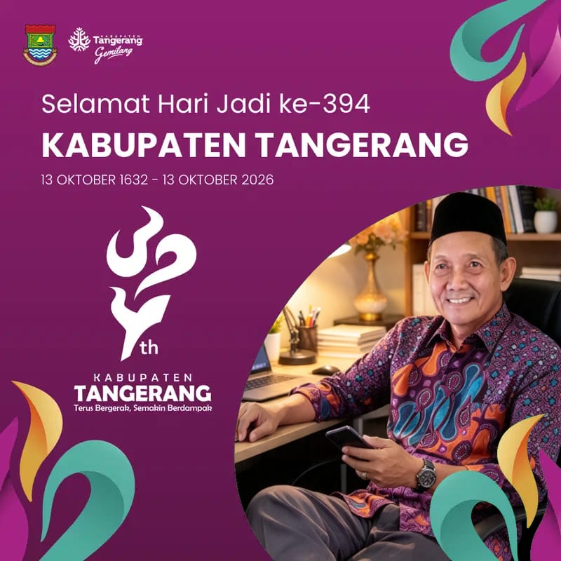 Kyai Baequni Yasin Ucapkan Selamat Hari Jadi ke-394 Kabupaten Tangerang: “Semoga Semakin Gemilang”
