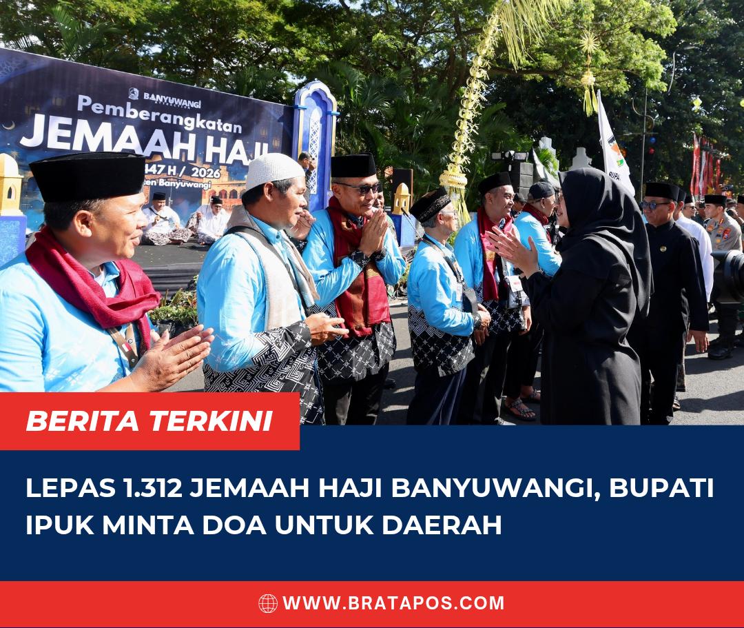 Lepas 1.312 Jemaah Haji Banyuwangi, Bupati Ipuk Minta Doa untuk Daerah
