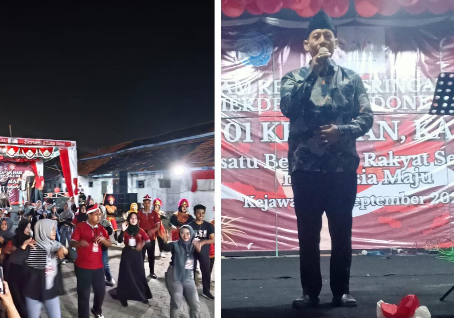 Malam Gebyar HUT RI ke-80 di Kejawan Kamal Meriah Meski di Luar Bulan Agustus