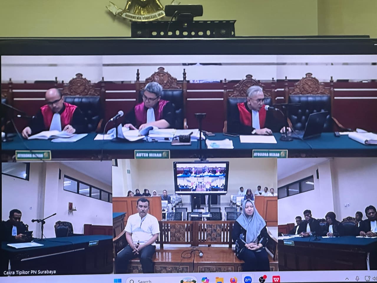 Mantan Kabid Diskoperindag Gresik Fransiska Dyah Ayu Puspitasari Dan Joko Pristiwanto Pejabat Pengadaan Barang Dan Jasa Divonis 1 Tahun