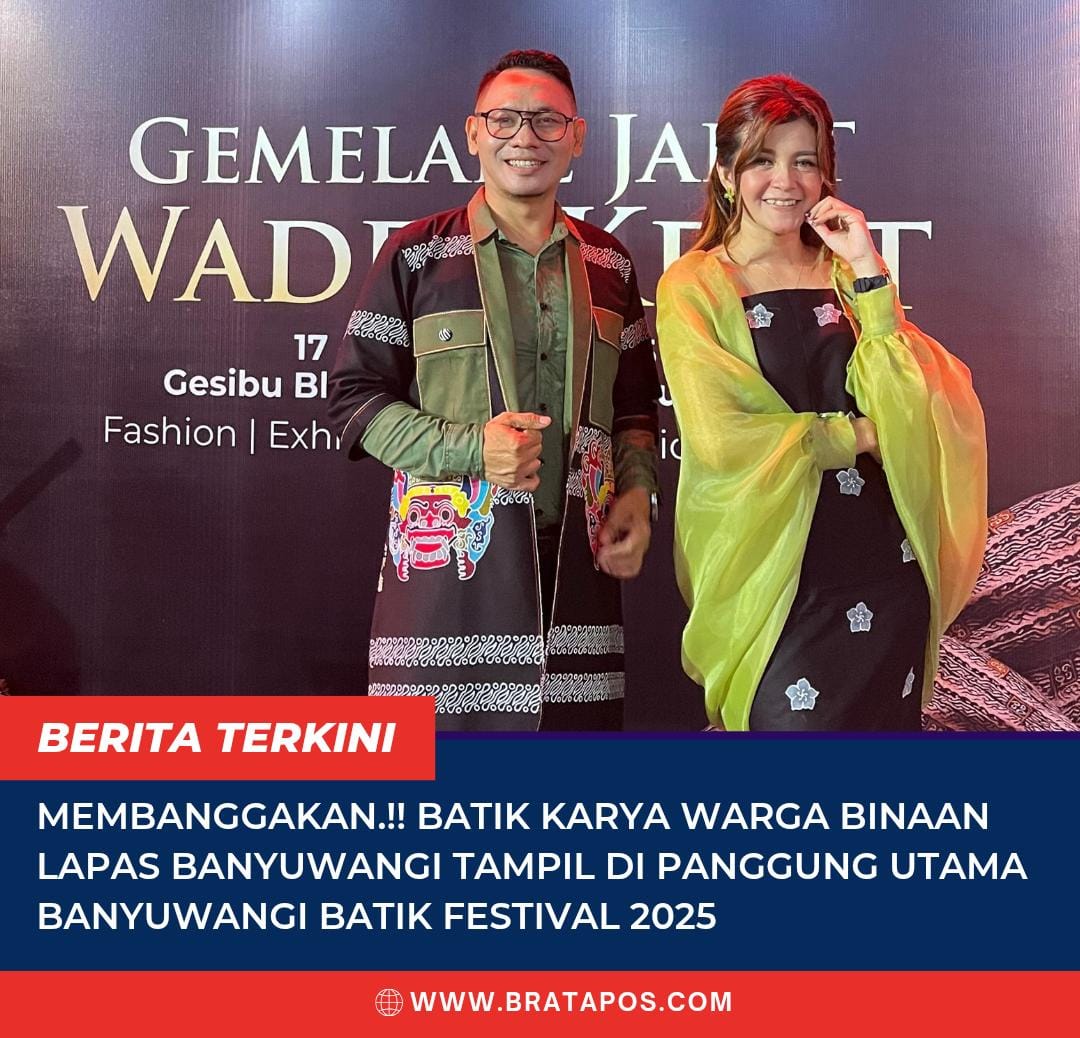 Membanggakan.!! Batik Karya Warga Binaan Lapas Banyuwangi Tampil di Panggung Utama Banyuwangi Batik Festival 2025