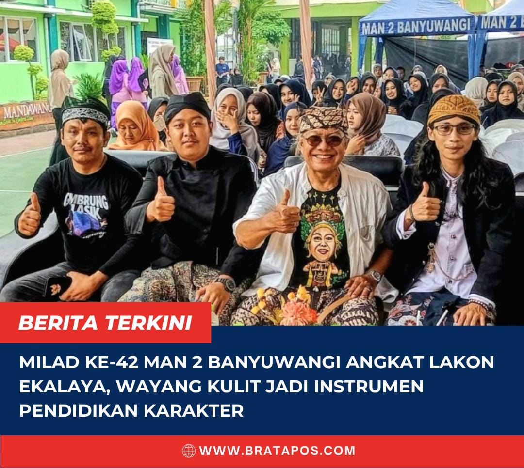 Milad ke-42 MAN 2 Banyuwangi Angkat Lakon Ekalaya, Wayang Kulit Jadi Instrumen Pendidikan Karakter