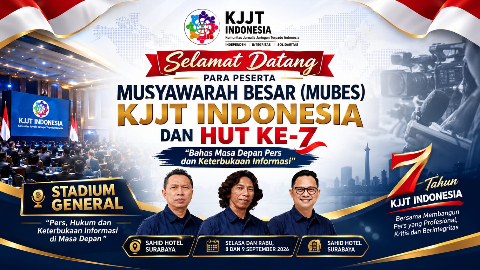 Mubes dan Stadium General HUT ke-7 KJJT Indonesia, Bahas Masa Depan Pers dan Keterbukaan Informasi
