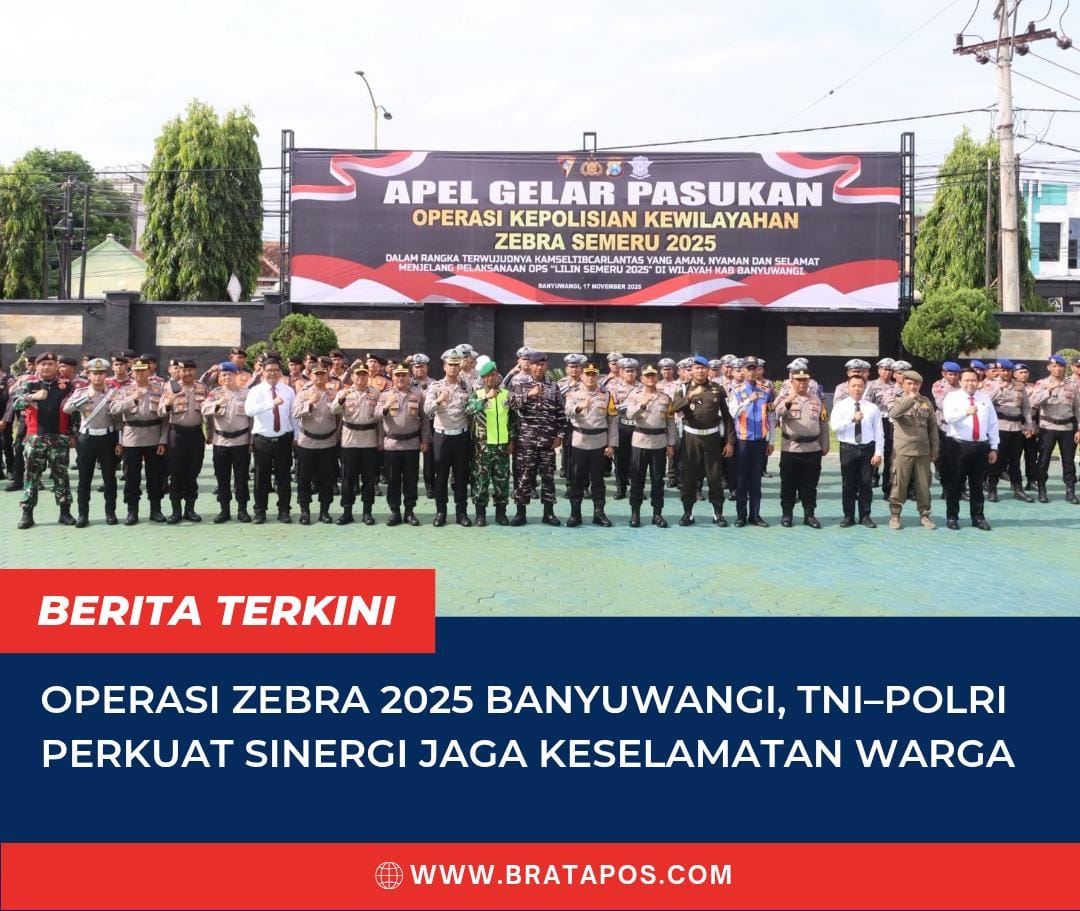 Operasi Zebra 2025 Banyuwangi, TNI–Polri Perkuat Sinergi Jaga Keselamatan Warga