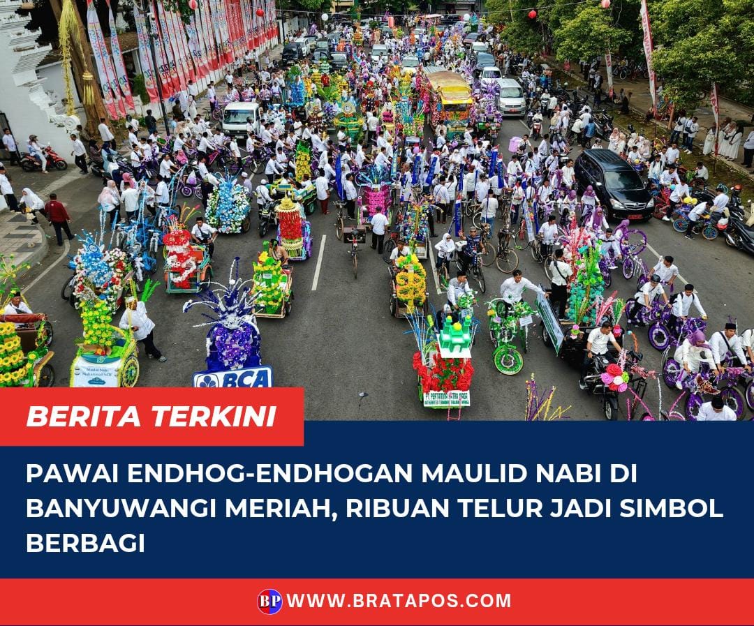 Pawai Endhog-Endhogan Maulid Nabi di Banyuwangi Meriah, Ribuan Telur Jadi Simbol Berbagi