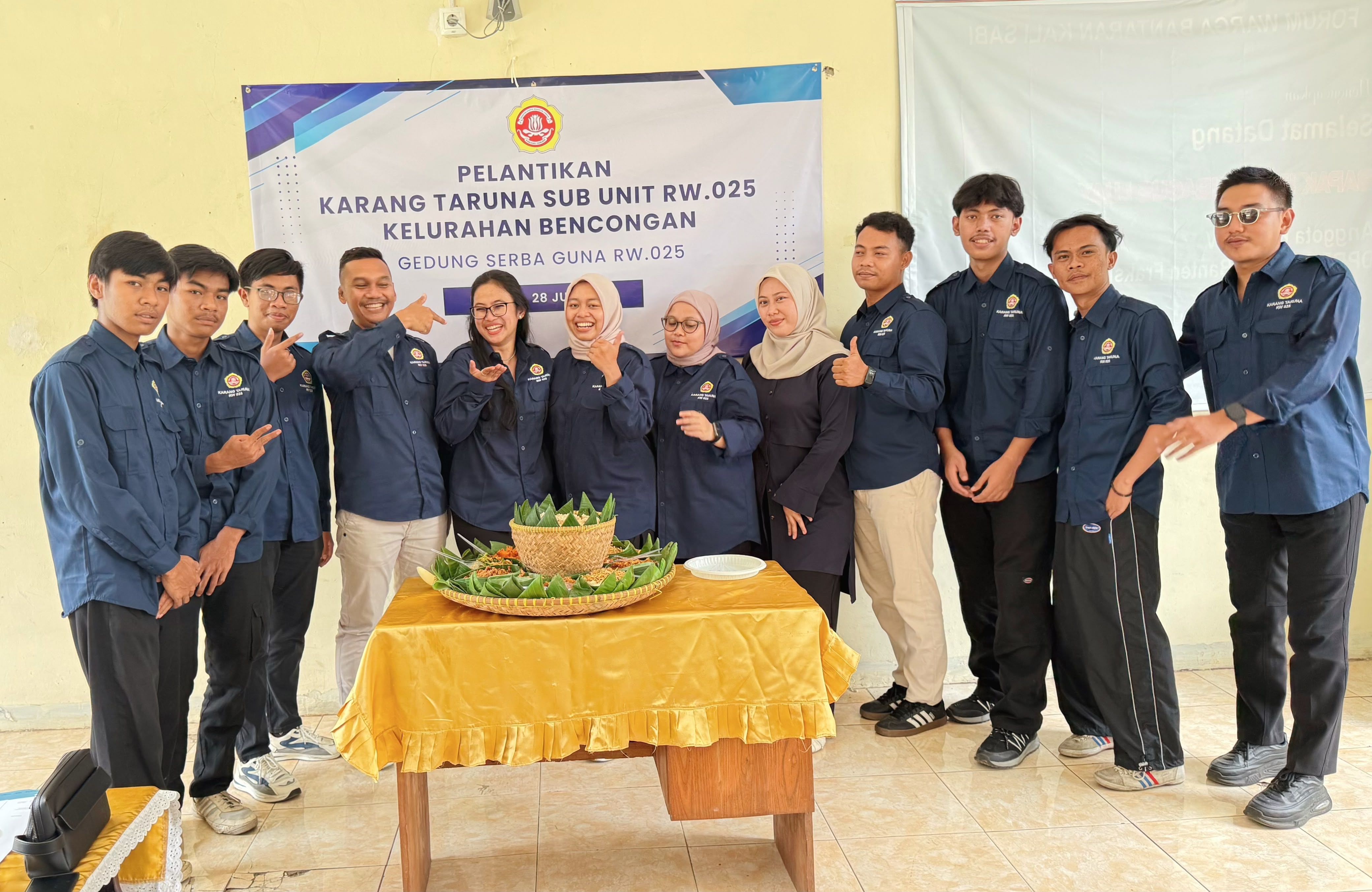 Pelantikan Karang Taruna Sub Unit RW 25 Kelurahan Bencongan