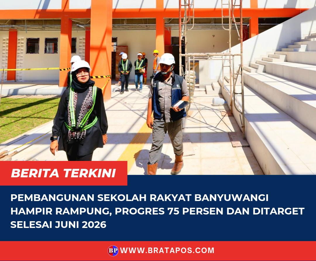 Pembangunan Sekolah Rakyat Banyuwangi Hampir Rampung, Progres 75 Persen dan Ditarget Selesai Juni 2026