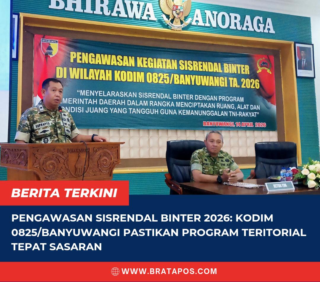 Pengawasan Sisrendal Binter 2026: Kodim 0825/Banyuwangi Pastikan Program Teritorial Tepat Sasaran