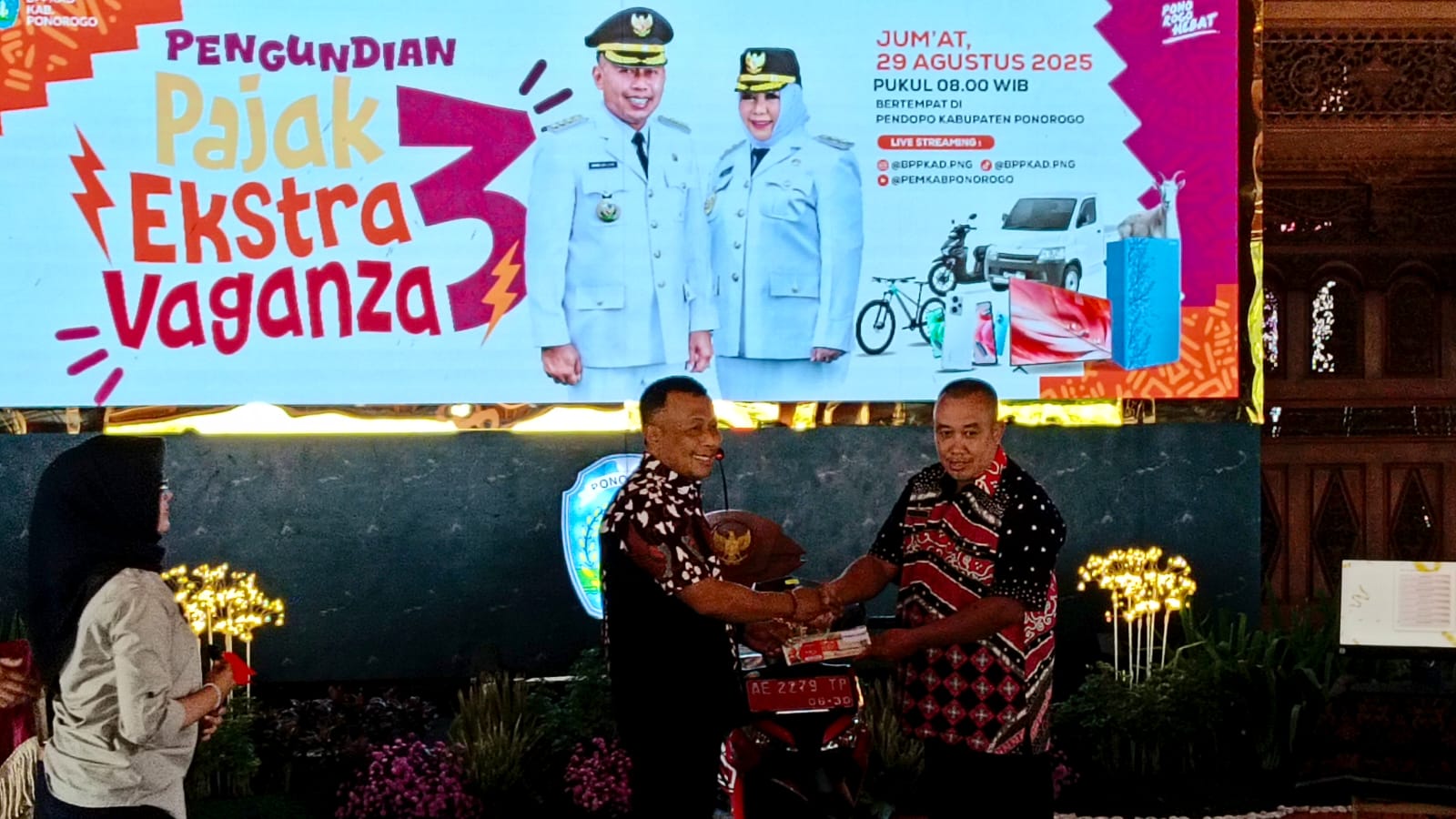 Pengundian Pajak Ekstravaganza Jilid 3 Tahun 2025 di Pendopo Kabupaten Ponorogo