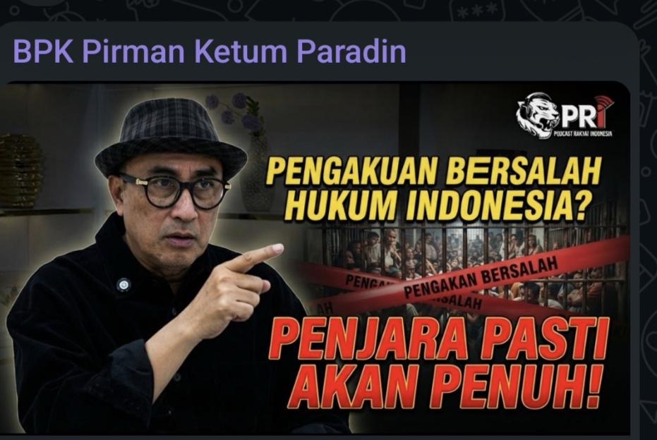 PERADIN Pengakuan Bersalah DalamKUHAP Baru: Catatan Prof. Firman Wijaya, S.H., M.H.