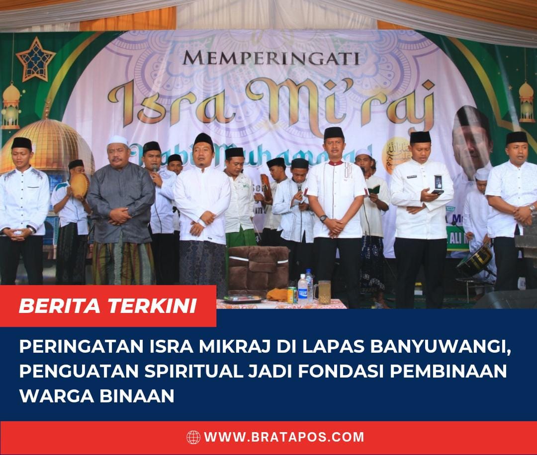 Peringatan Isra Mikraj di Lapas Banyuwangi, Penguatan Spiritual Jadi Fondasi Pembinaan Warga Binaan