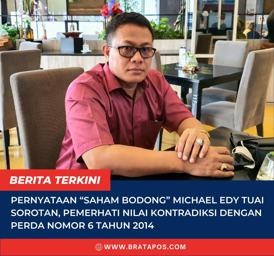Pernyataan “SAHAM BODONG” Michael Edy Tuai Sorotan, Pemerhati Nilai Kontradiksi dengan Perda Nomor 6 Tahun 2014