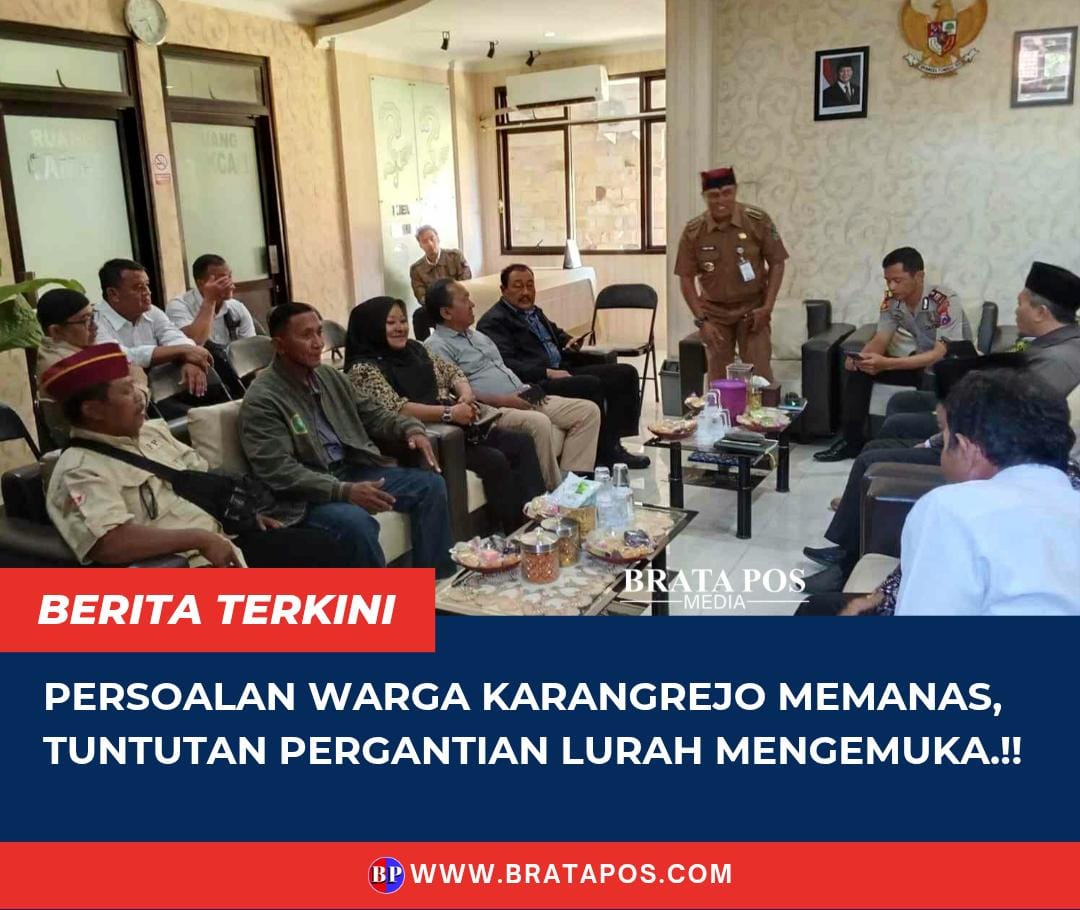 Persoalan Warga Karangrejo Memanas, Tuntutan Pergantian Lurah Mengemuka.!!