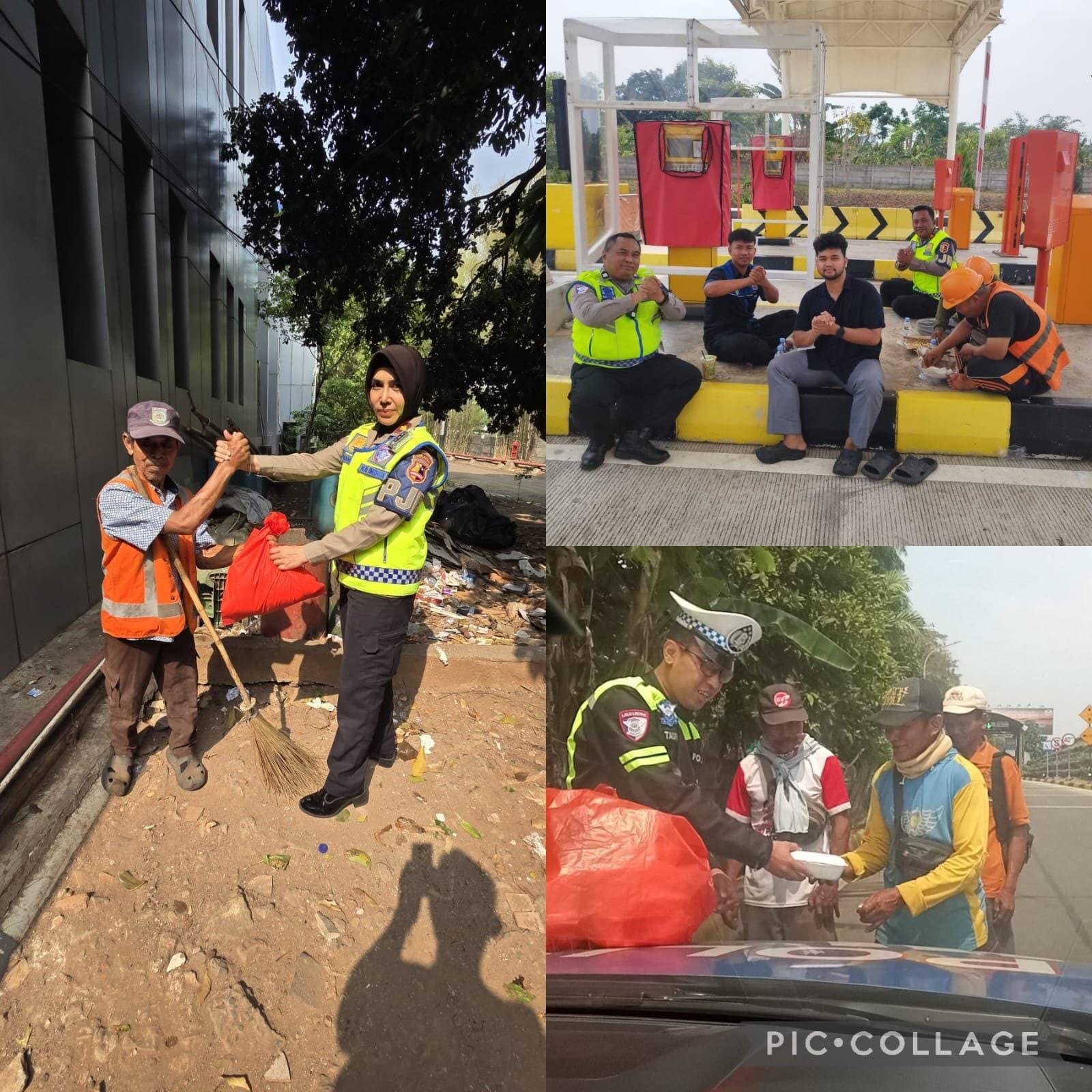 Polisi Bersama Masyarakat Jumat Berkah Bersama Induk  PJR BSD Korlantas Polri Perkuat Kedekatan Dengan Masyarakat