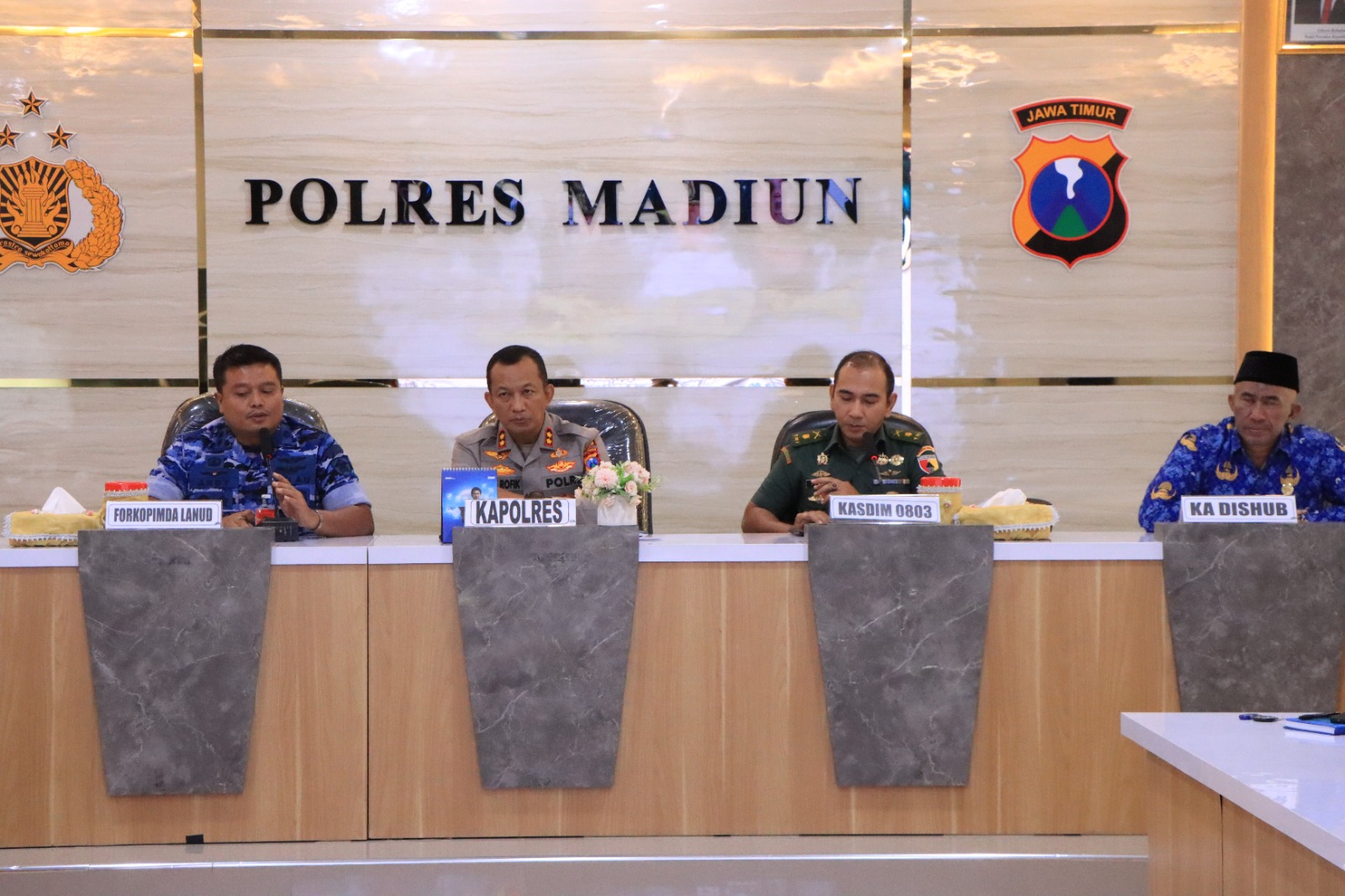 Polres Madiun Gelar Rakor Eksternal Operasi Ketupat Semeru 2025 untuk Pengamanan Idul Fitri 1446 H