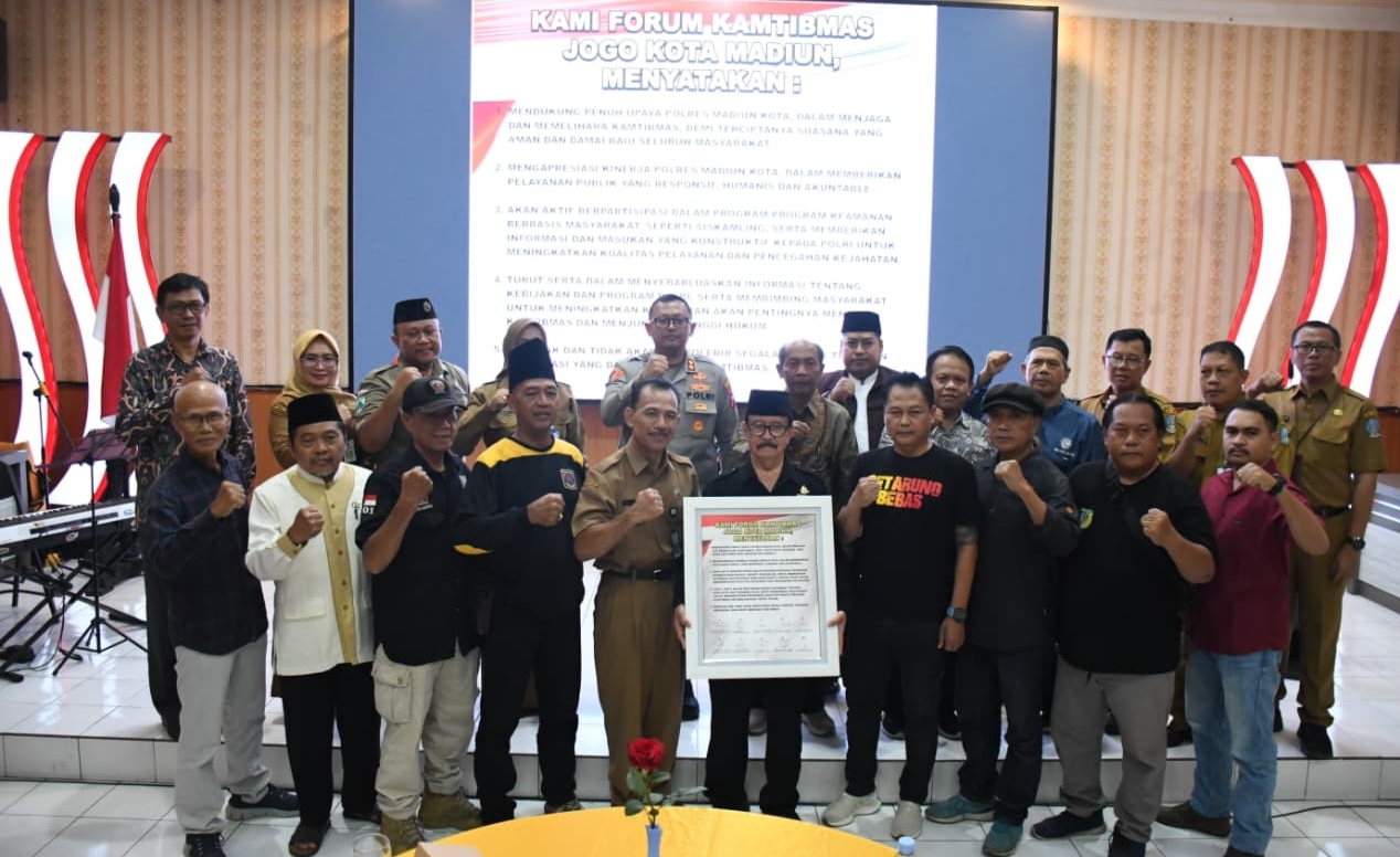 Polres Madiun Kota Gelar Forum Kamtibmas, Petarung Kehidupan Nusantara Dukung Sinergi Keamanan