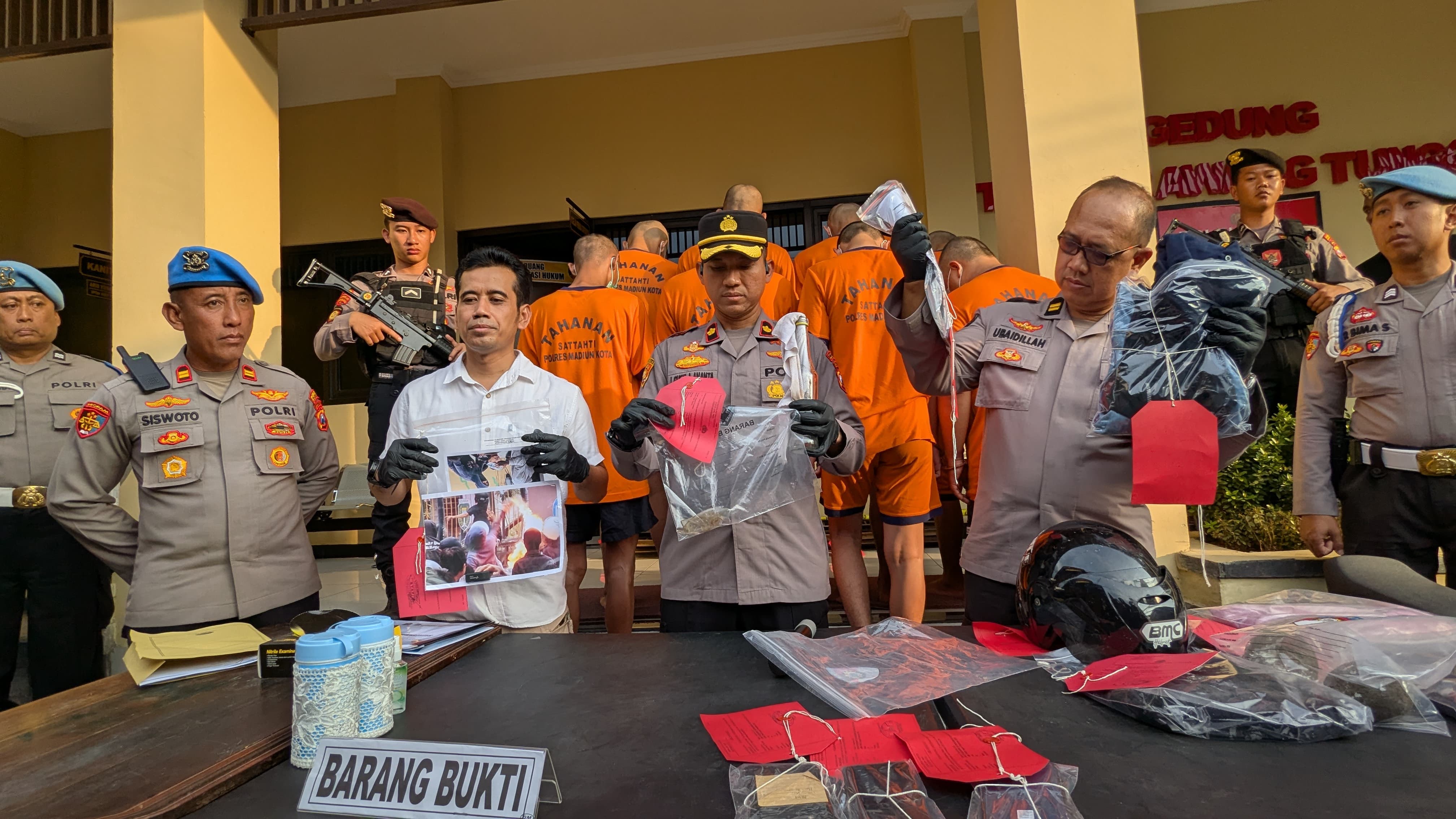 Polres Madiun Kota Tetapkan 9 Tersangka Kerusuhan DPRD, Puluhan Pelajar Dipulangkan