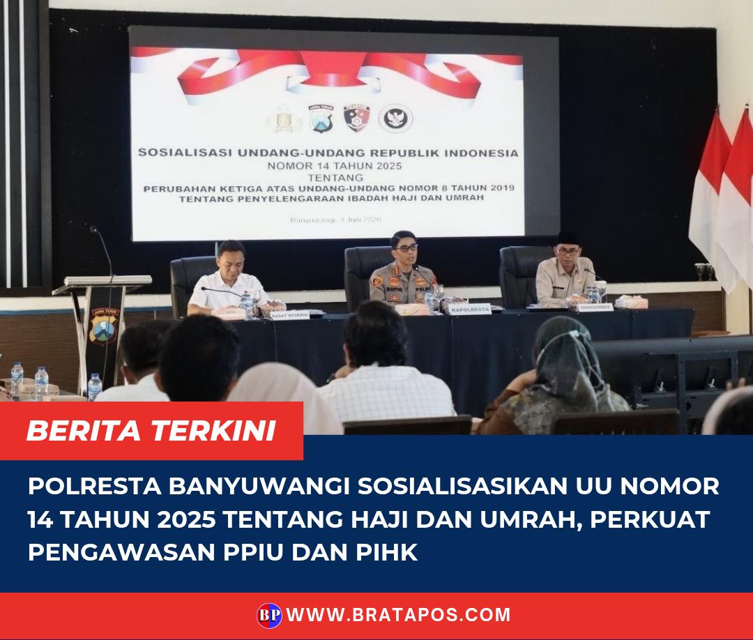 Polresta Banyuwangi Sosialisasikan UU Nomor 14 Tahun 2025 tentang Haji dan Umrah, Perkuat Pengawasan PPIU dan PIHK