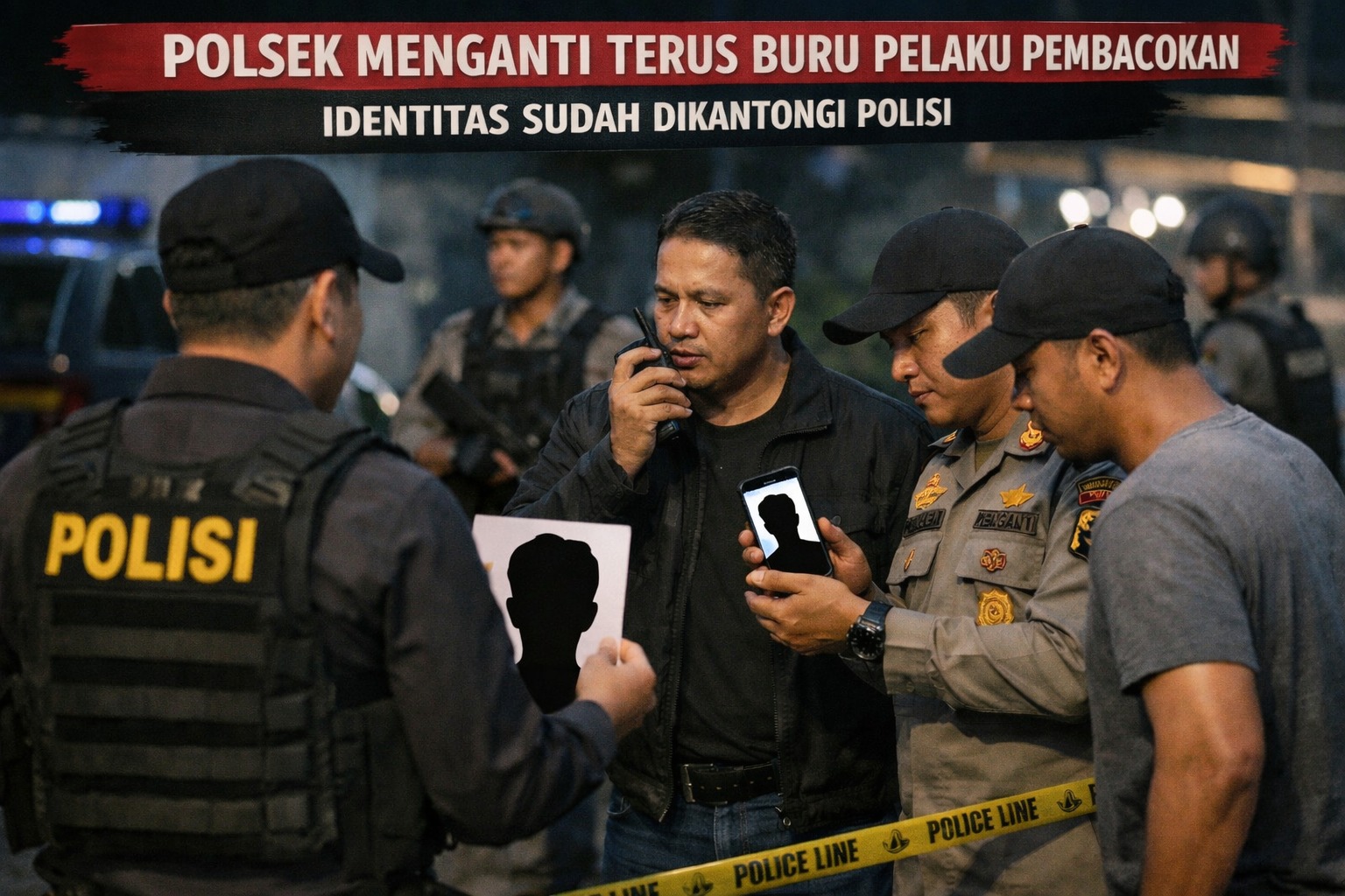 Polsek Menganti Terus Buru Pelaku Pembacokan, Identitas Sudah Dikantongi Polisi