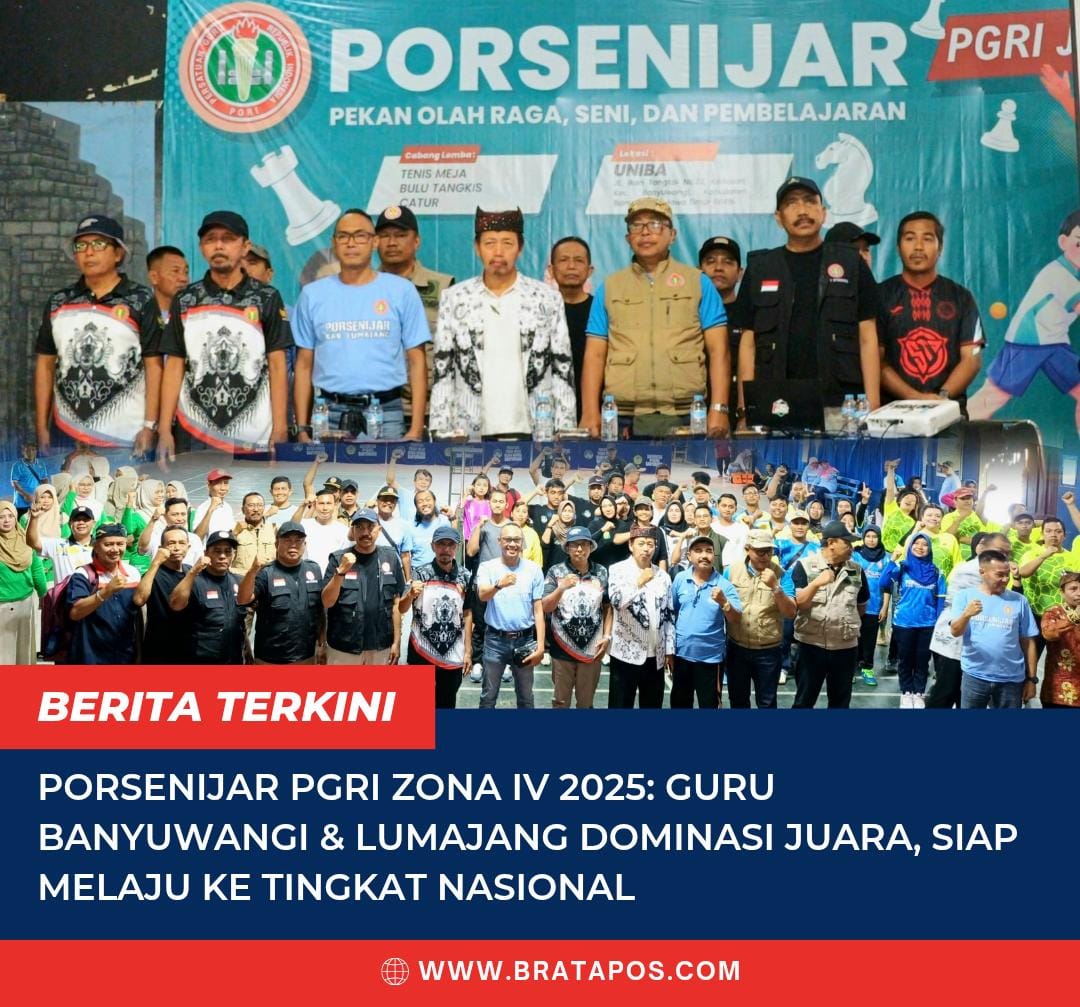 PORSENIJAR PGRI Zona IV 2025: Guru Banyuwangi & Lumajang Dominasi Juara, Siap Melaju ke Tingkat Nasional