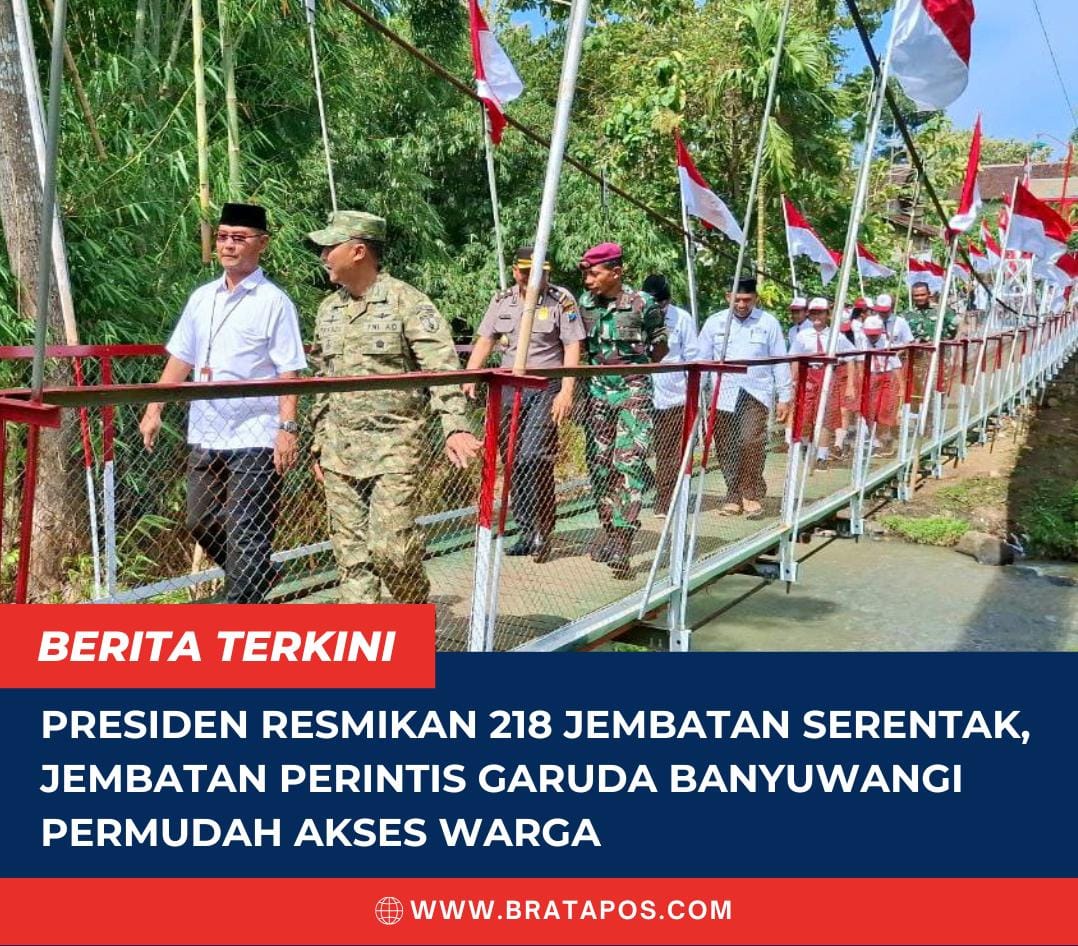 Presiden Resmikan 218 Jembatan Serentak, Jembatan Perintis Garuda Banyuwangi Permudah Akses Warga