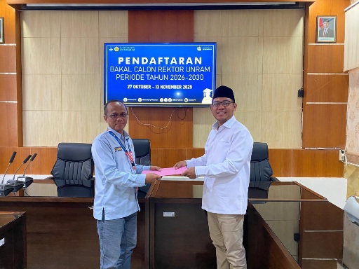 Prof. Kurniawan Resmi Daftar sebagai Bakal Calon Rektor Unram 2026–2030 di Momen ‘Jumat Berkah