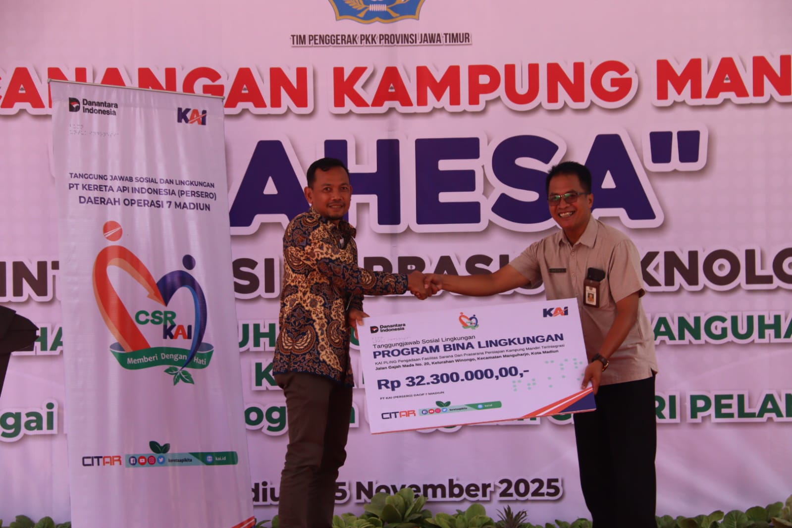 Program TJSL, KAI Daop 7 Madiun Salurkan Dana Rp778 Juta Sepanjang 2025