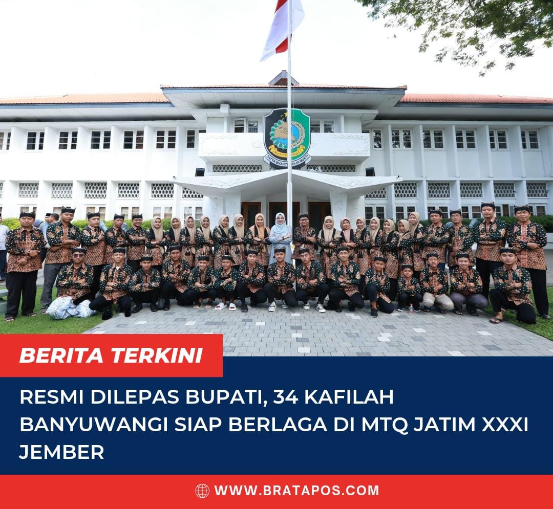 Resmi Dilepas Bupati, 34 Kafilah Banyuwangi Siap Berlaga di MTQ Jatim XXXI Jember