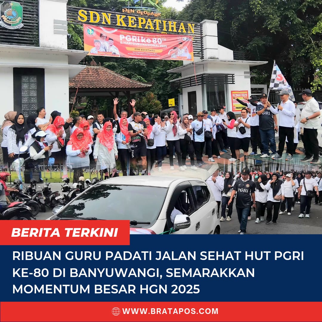 Ribuan Guru Padati Jalan Sehat HUT PGRI ke-80 di Banyuwangi, Semarakkan Momentum Besar HGN 2025