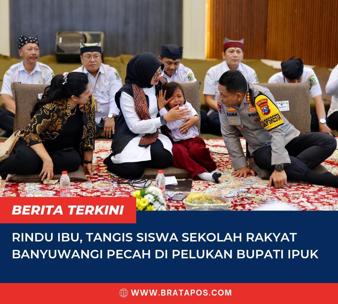 Rindu Ibu, Tangis Siswa Sekolah Rakyat Banyuwangi Pecah di Pelukan Bupati Ipuk