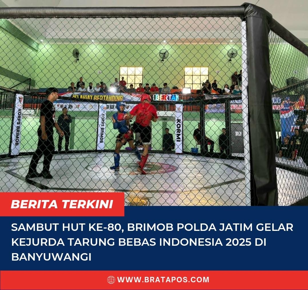 Sambut HUT ke-80, Brimob Polda Jatim Gelar Kejurda Tarung Bebas Indonesia 2025 di Banyuwangi