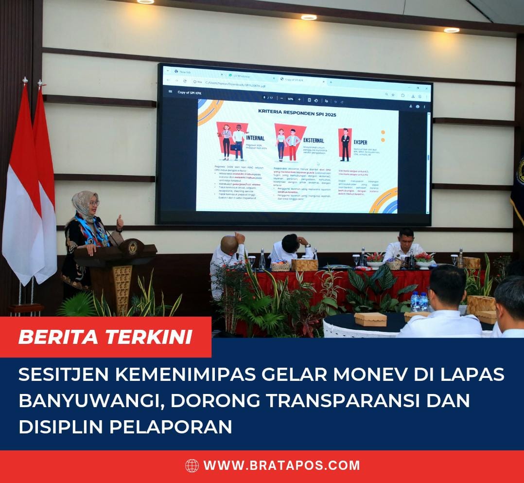 Sesitjen Kemenimipas Gelar Monev di Lapas Banyuwangi, Dorong Transparansi dan Disiplin Pelaporan