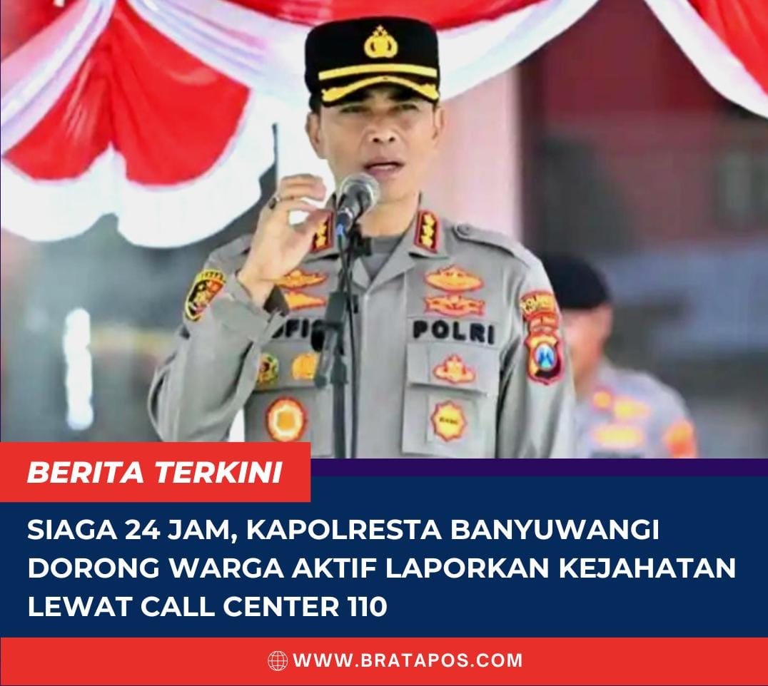 Siaga 24 Jam, Kapolresta Banyuwangi Dorong Warga Aktif Laporkan Kejahatan Lewat Call Center 110