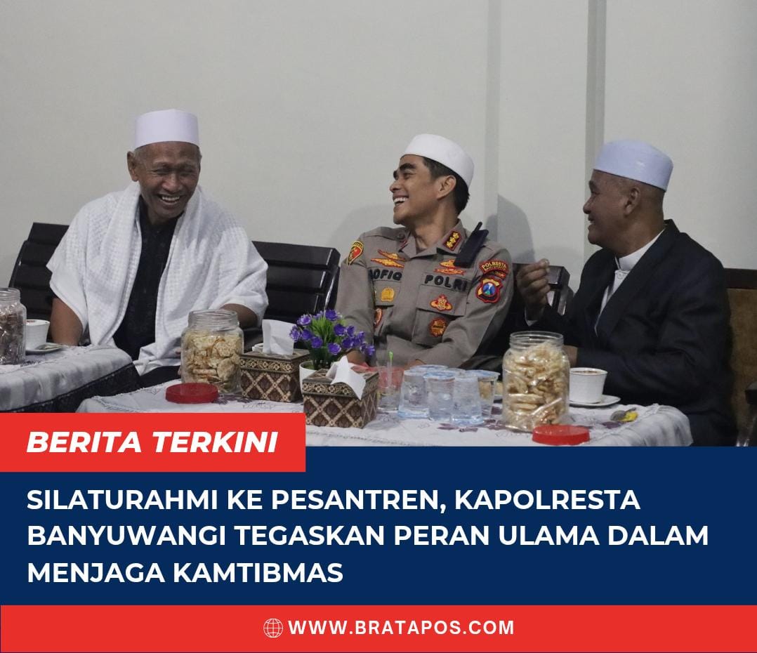 Silaturahmi ke Pesantren, Kapolresta Banyuwangi Tegaskan Peran Ulama dalam Menjaga Kamtibmas