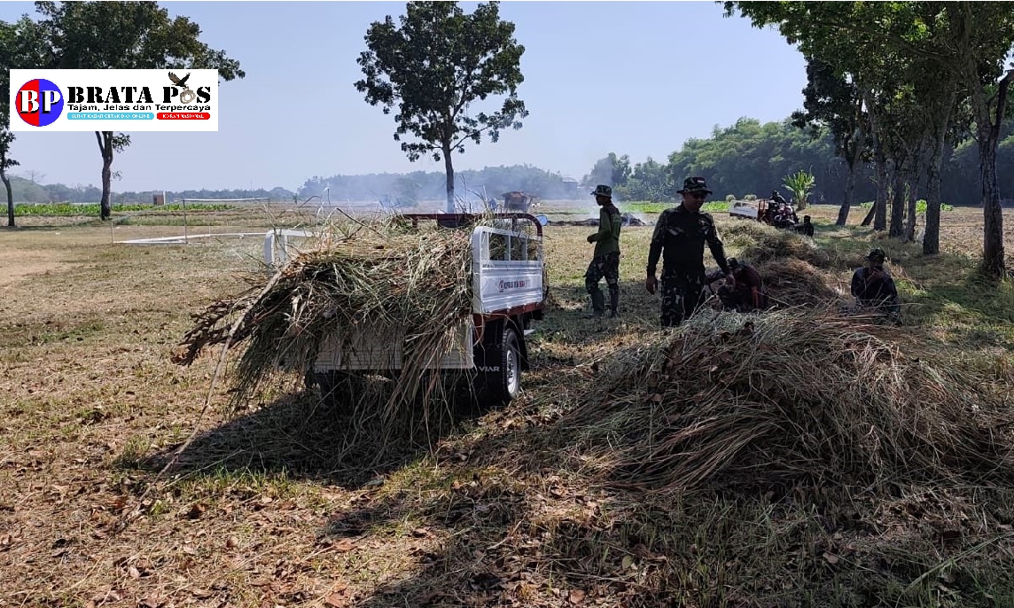 Sinergi TNI dan Masyarakat, Siap Sukseskan TMMD 129 di Kedungadem Bojonegoro.