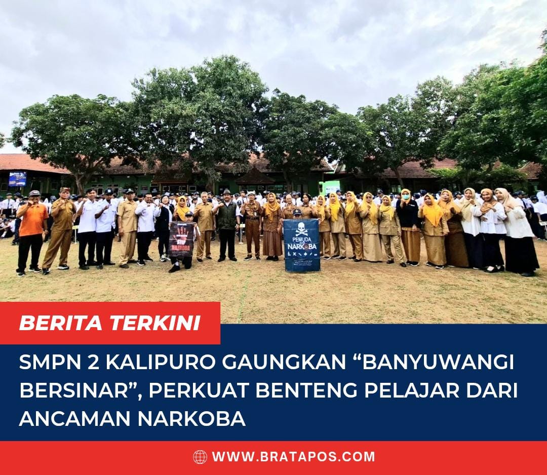 SMPN 2 Kalipuro Gaungkan “Banyuwangi Bersinar”, Perkuat Benteng Pelajar dari Ancaman Narkoba