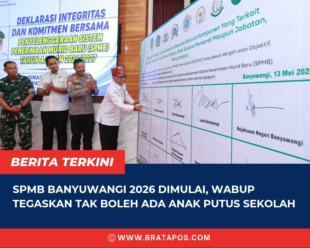 SPMB Banyuwangi 2026 Dimulai, Wabup Tegaskan Tak Boleh Ada Anak Putus Sekolah