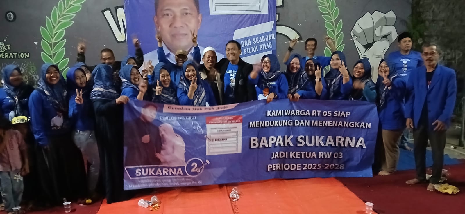 Sukarna Akhirnya Terpilih  Menjadi Ketua RW.03 Cibogo Wetan Kelapa Dua Masa Bhakti 2025-2030