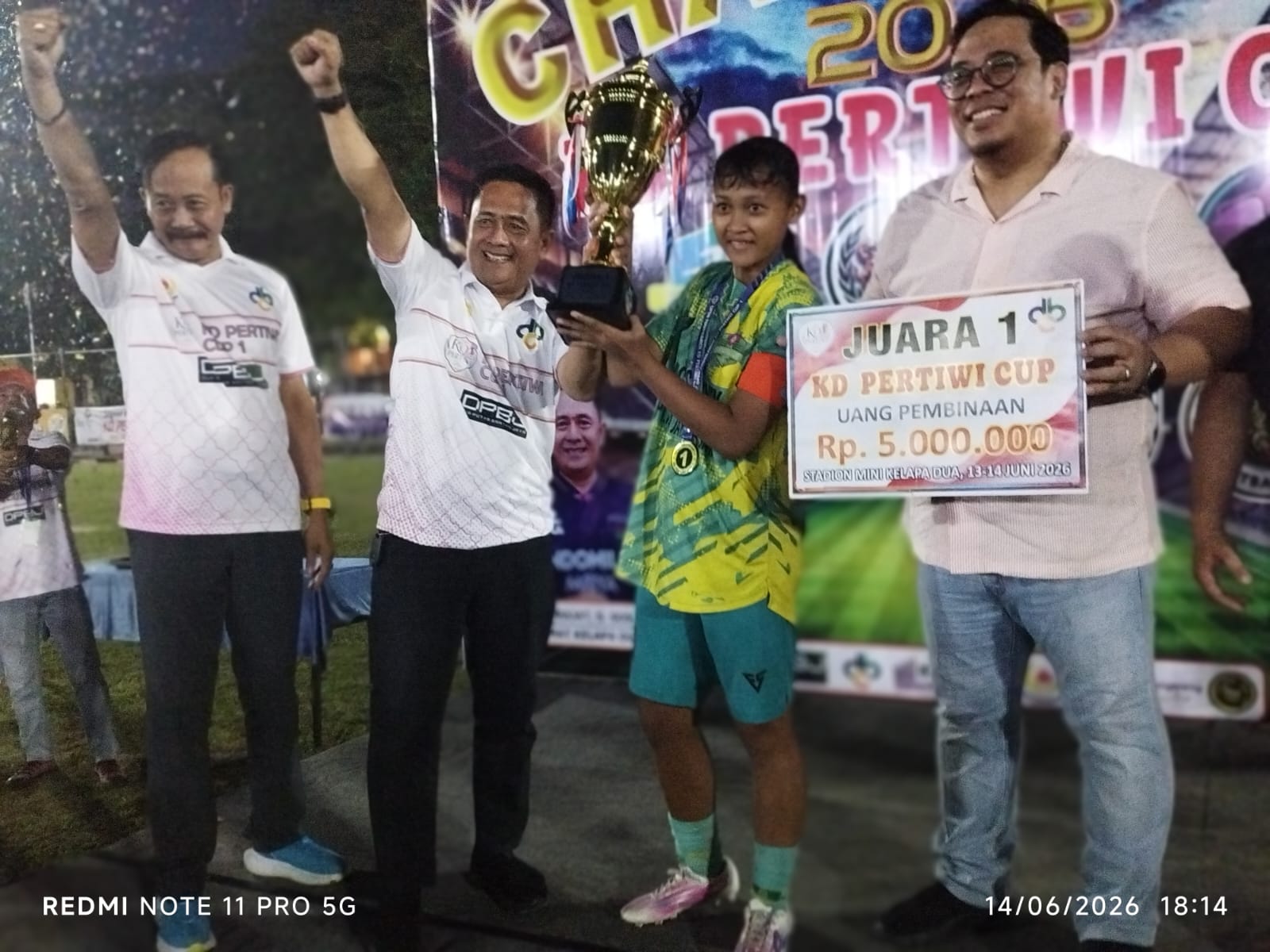 Tangsel Women  juara KD PERTIWI Cup ke 1 Kelapa Dua.